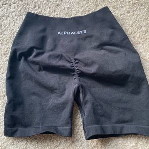 Alphalete amplify shorts in black